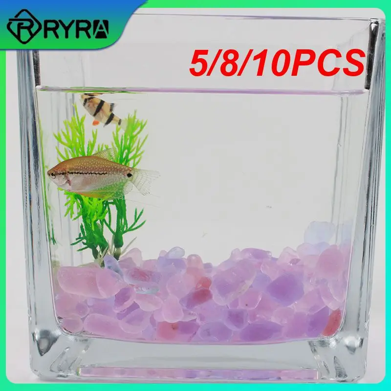 

260g/pack Herring Blue Hibiscus Sand Fish Tank Decoration Stone Irregular Shape Ornaments Stone Aquarium Color Bottom Sand Sale