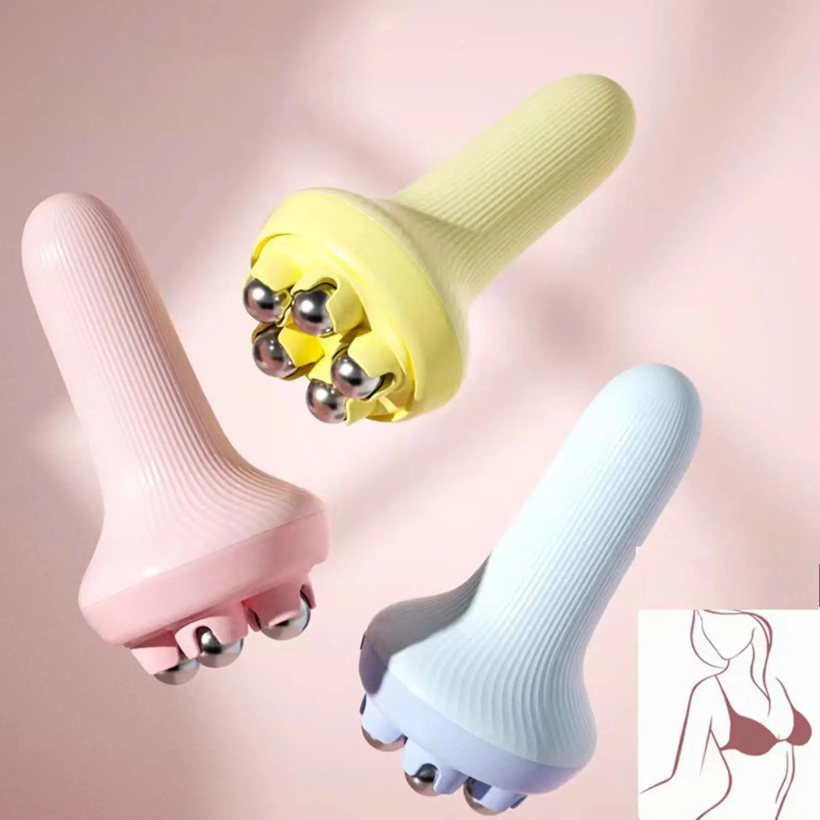 Мини-массажер для роликовых бусин idealsgarden со стальными бусинами компактный