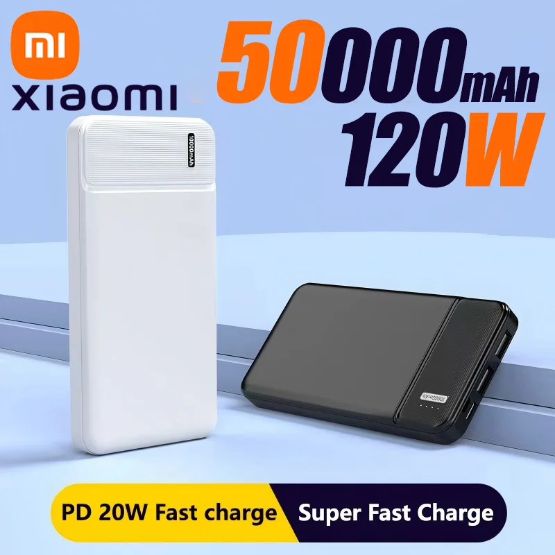 Фото 120 Вт 50000 мАч Power Bank 12 Вт Портативное быстрое зарядное устройство Внешний аккумулятор PowerBank Power Bank большой емкости для iPhone Samsung Xiaomi №2