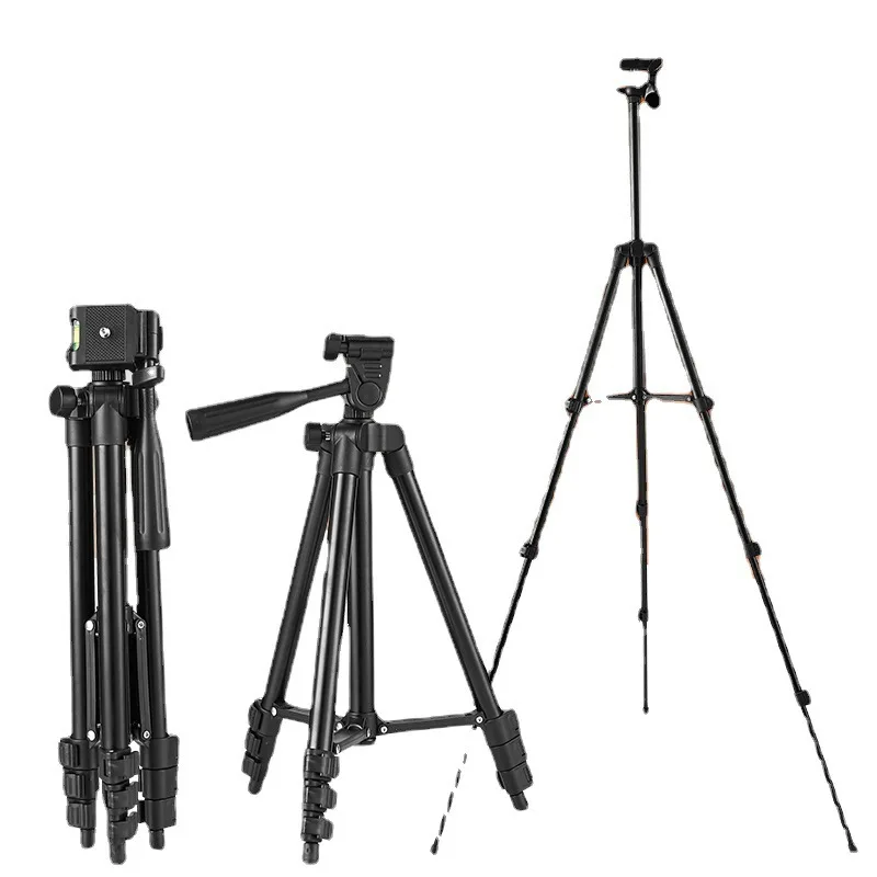 

Lightweight Camera Phone Tripod Portable Adjustable Stand Mount Holder Clip Remote Control For Tiktok Youtube Live Cellphone