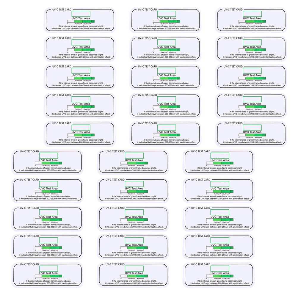 

30Pcs Practical Small Indicator UVC Testing Cards Sterilizer Light UV Testing Cards for Kitchen Testing
