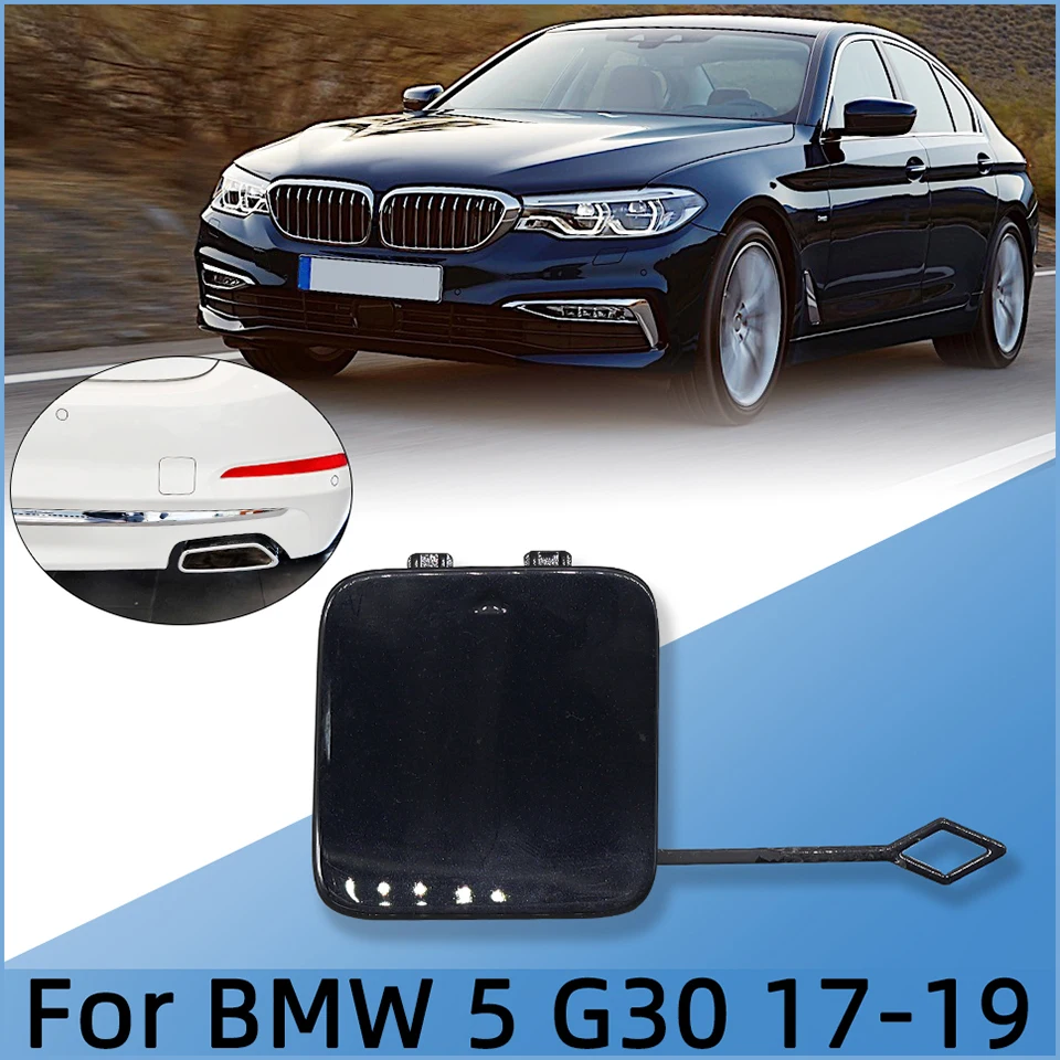 

For BMW 5 2017 2018 2019 G30 G38 518 520 525 530 535 540#51117427448 Car Rear Bumper Tow Hook Eye Cover Cap Hauling Trailer Lid