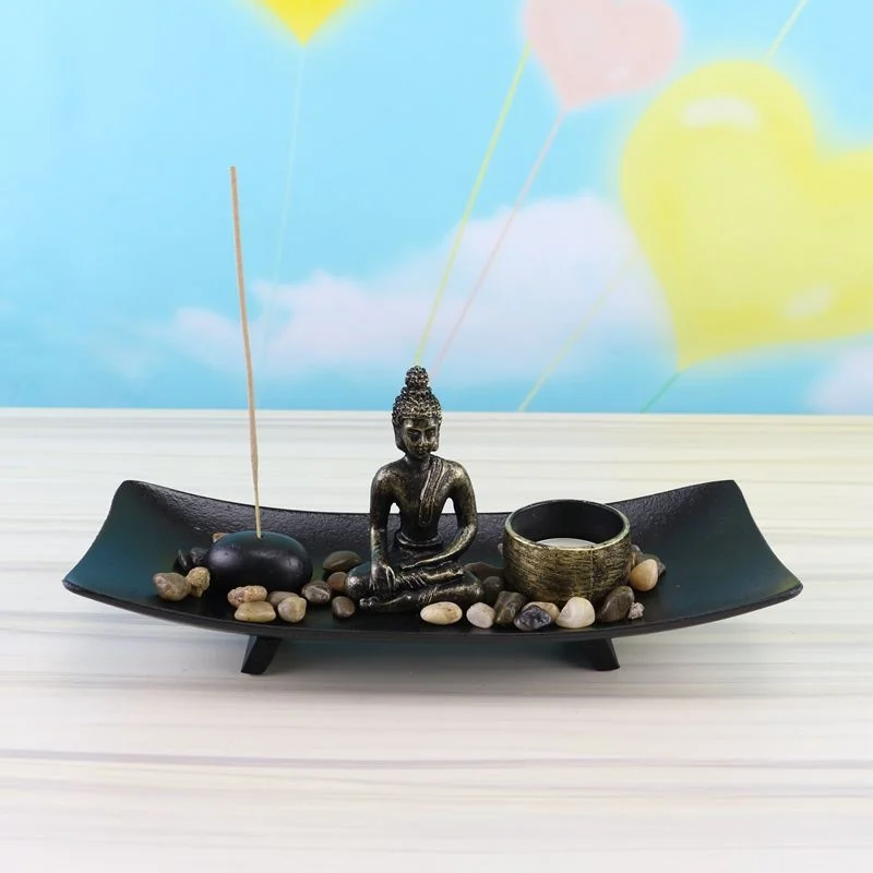 

Buddhist sand table incense candle holder Buddhist Chinese Buddhist handicraft table decoration home decoration incense burner