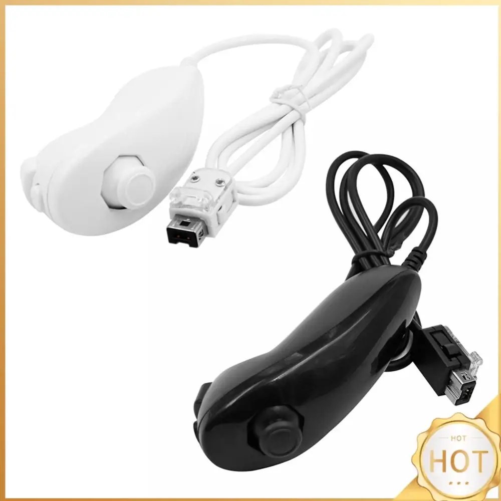 Фото Джойстик-геймпад для Wii/Wii U Nunchuk, аксессуары для игровых контроллеров №1