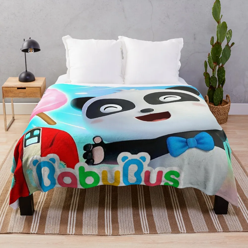 

Fourbus New BabyBus Baby Bus for kids 2020 Throw Blanket Dorm Room Essentials Cute Blanket Decorative Blankets