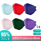 10 шт., маски для взрослых KN95 Mascarilla FPP2, 5 слоев