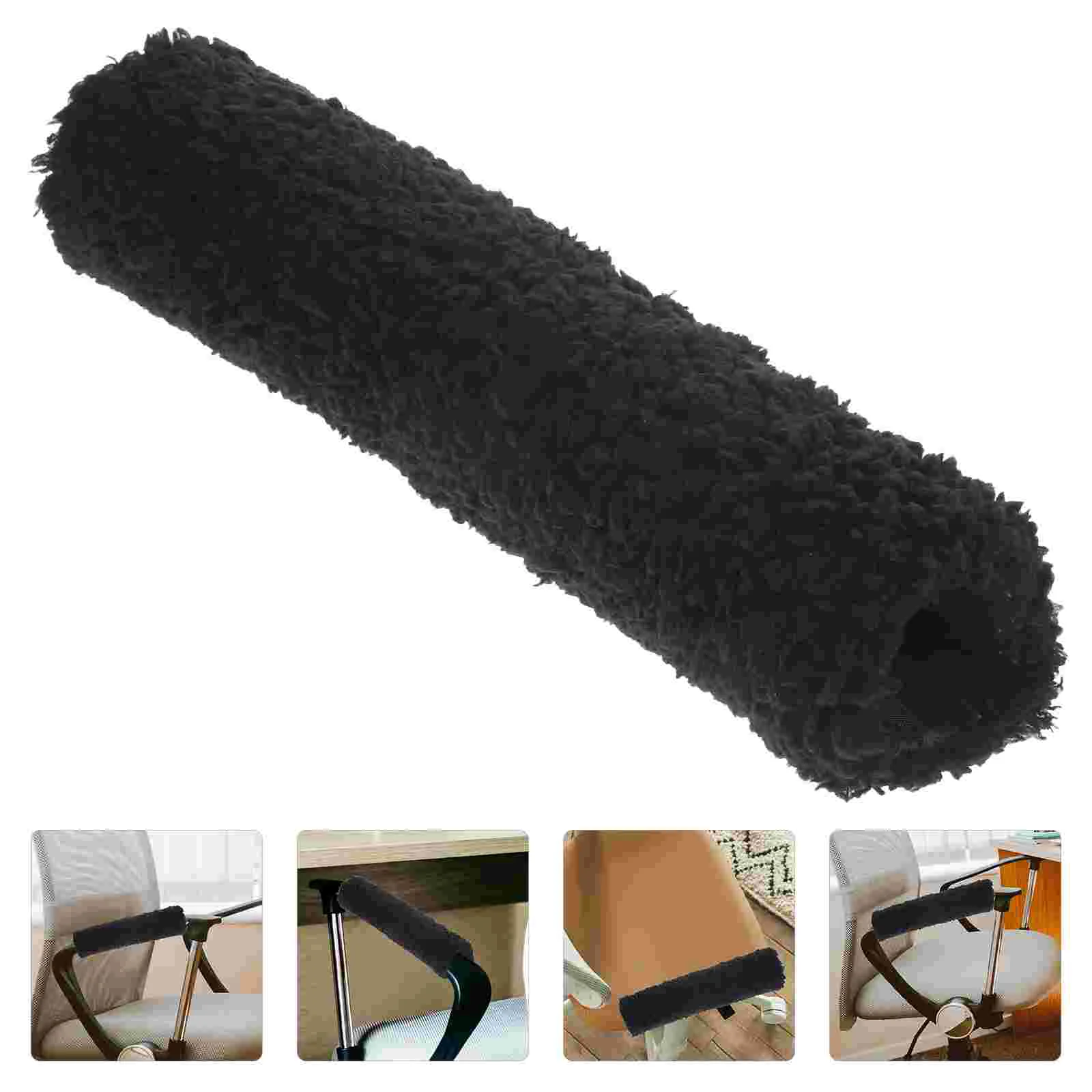 

Chair Arm Covers Armrest Office Pads Cover Cushion Protectors Rest Wheelchair Desk Handle Plush Sofa Couch Elbow Wool Armchair