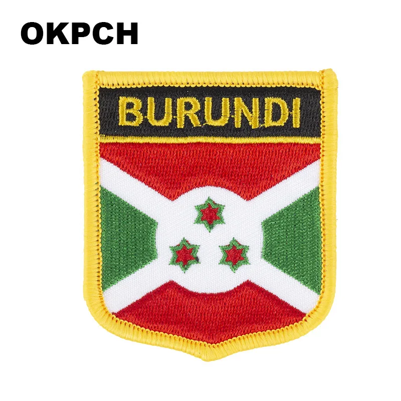 Флаг Бутана Буркина-Фасо с вышивкой помощью утюга |