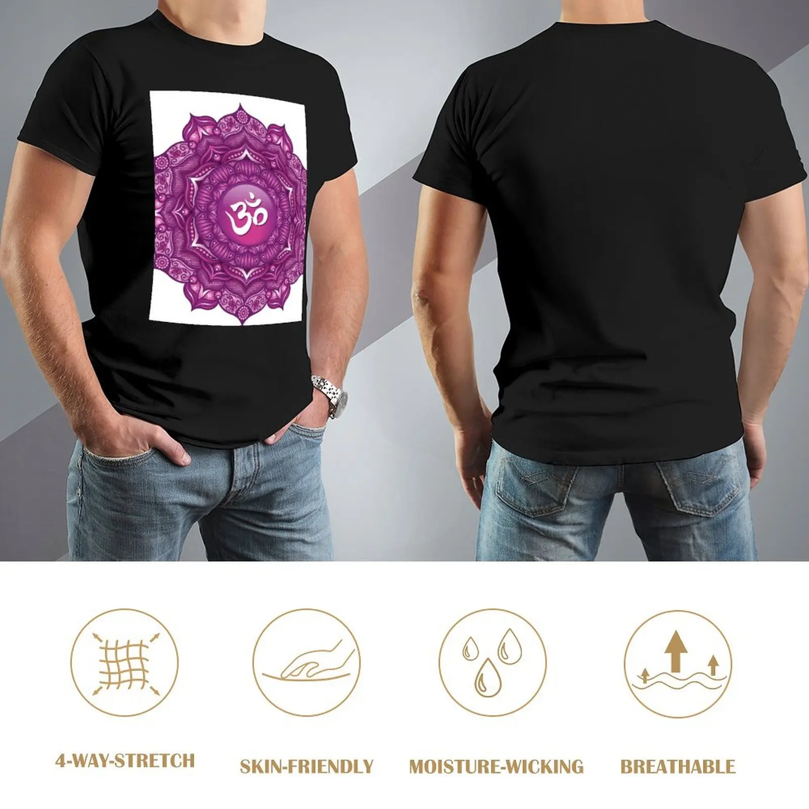 Crown Chakra Mandala-02 футболка OWBG летняя одежда простые рубашки футболки с рисунком