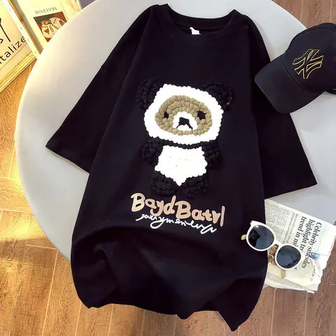 Женская футболка Zuolunouba Streetwear черная