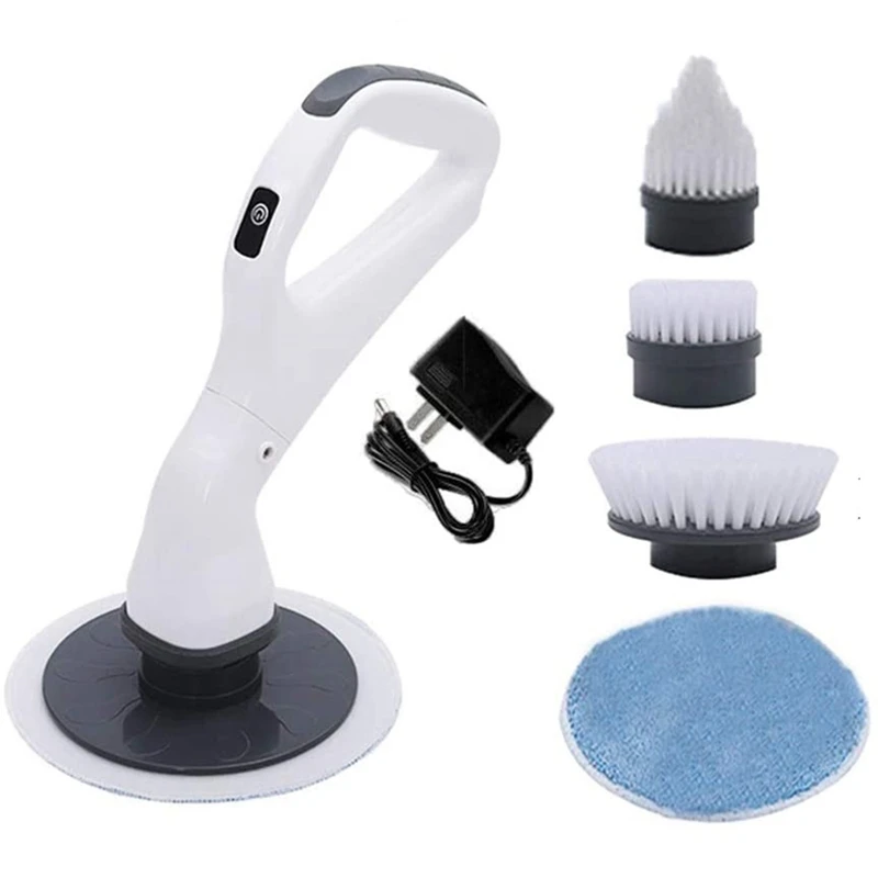 

Electric Spin Scrubber, Cordless Cleaning Brush Floor Scrubber Bathroom Scrubber For Cleaning Tub,Tile,Sink,Wall US Plug