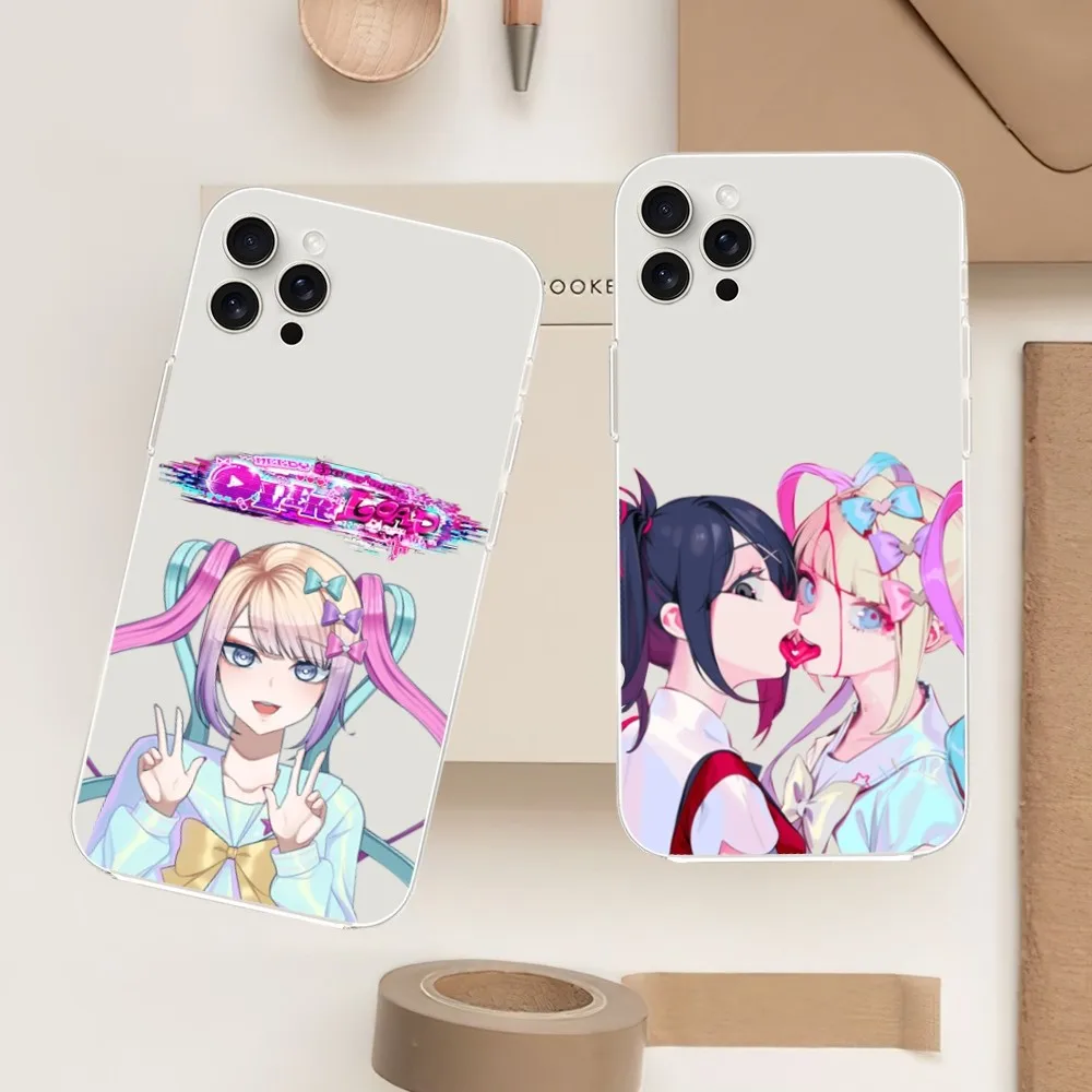 Прозрачный чехол для телефона Game N-Needy Girl iPhone Mini Plus 11 13 12 14 15 16 Pro XS Max