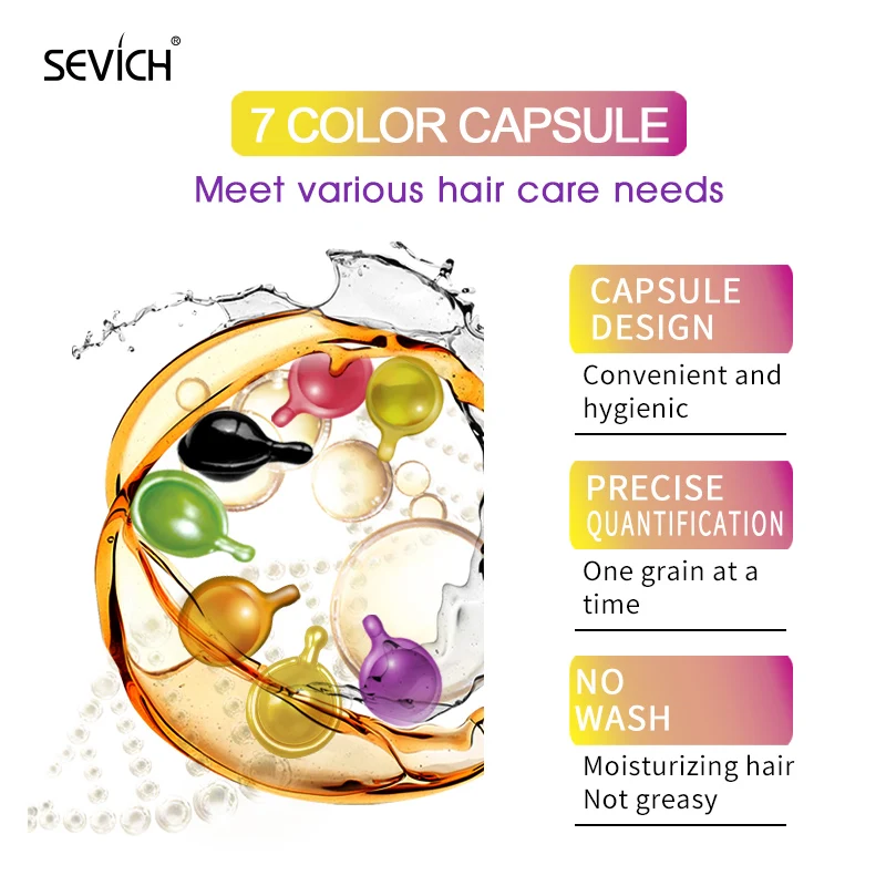 Капсулы для волос Sevich Hair Vitamin, 30 шт. в бутылке. Кератиновый комплекс для восстановления поврежденных волос. Продукты против выпадения волос и ухода за кожей головы.
