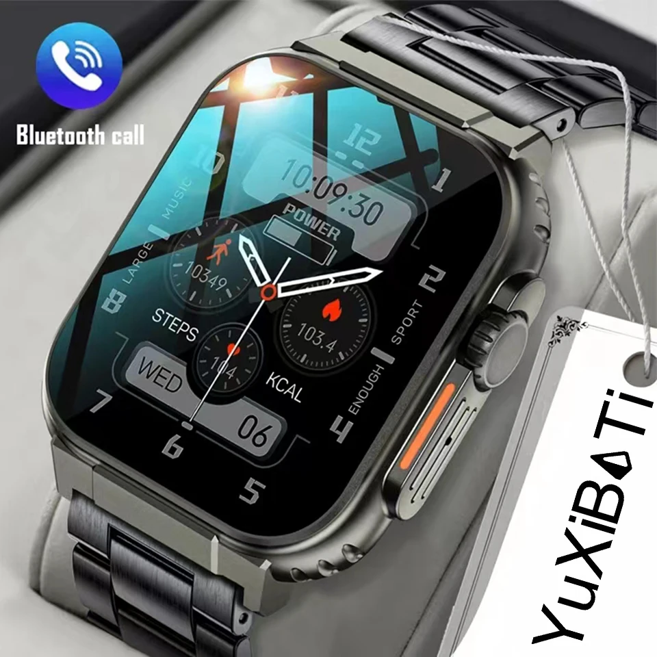 

2024 New Military craft AMOLED HD BT Call Women Men Smart Watch 600mAh Battery 100+Sports Fitness Tracker Waterproof Smartwatch