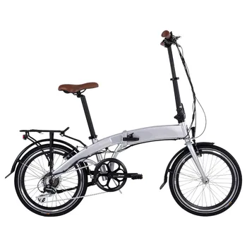숨겨진 배터리가 내장된 접이식 전기 자전거, 17 kg 초경량 무게추, 36V, 250W, 20 인치