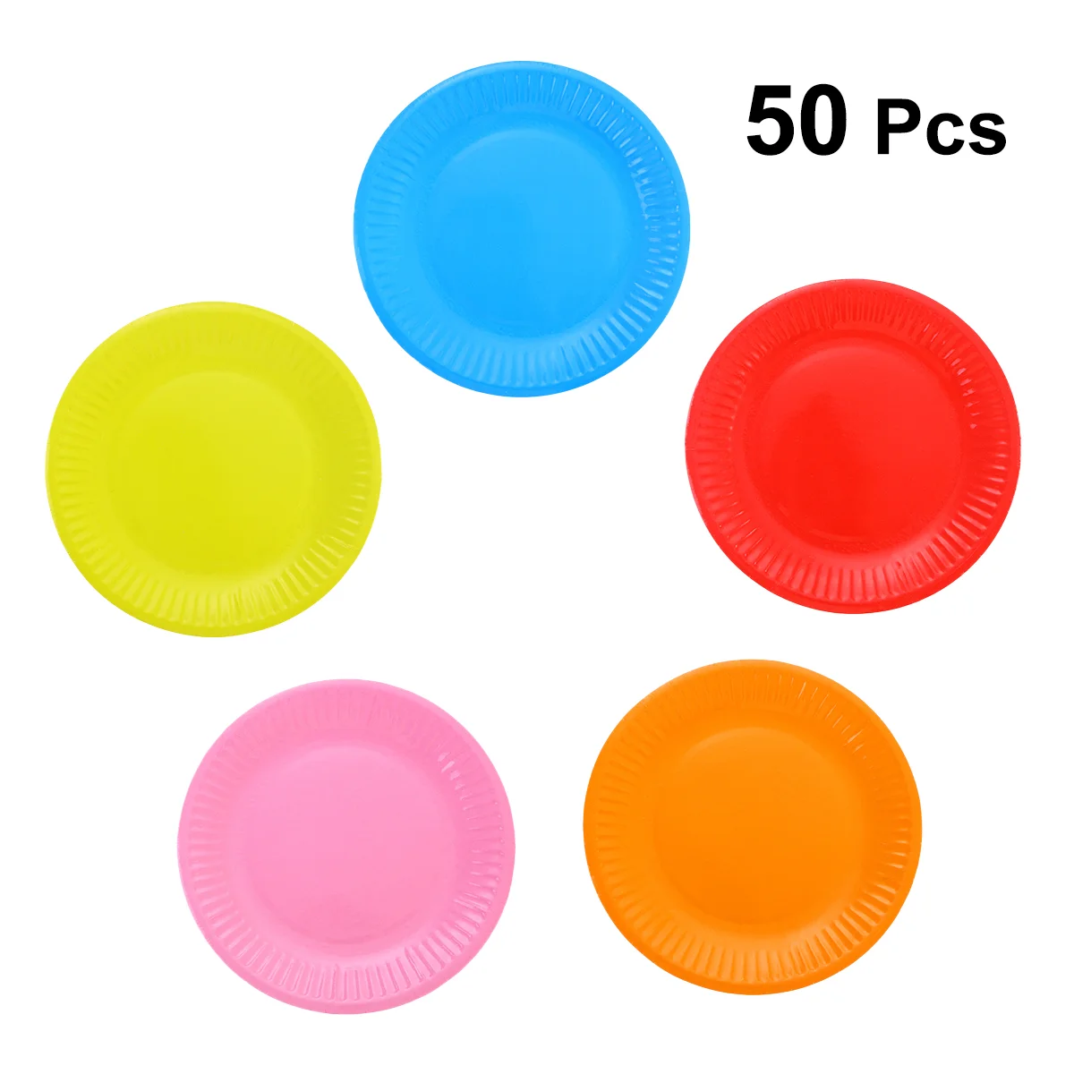 

50PCS Paper 50 Natural Paper Paper Bulk Paper 7 Inch Party Paper Cake Plate