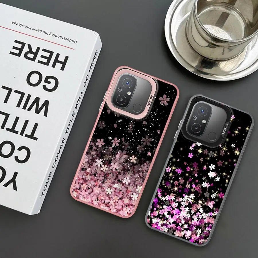 Чехол для телефона Xiaomi Redmi 12C 13C 14C A2 A1 Plus A3x A4 Poco X3 NFC C50 C51 C61 X3Pro чехол с блестящим