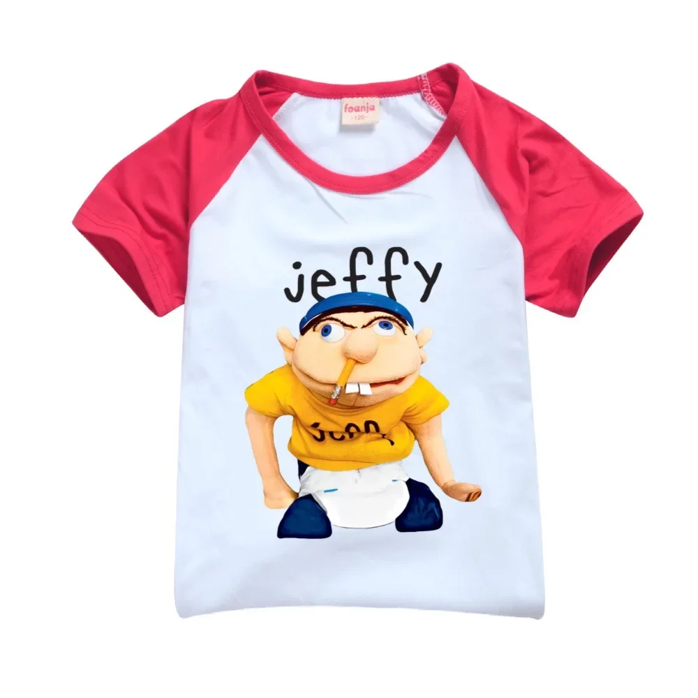Детская молодежная футболка с рисунком аниме JEFFY детская короткими рукавами
