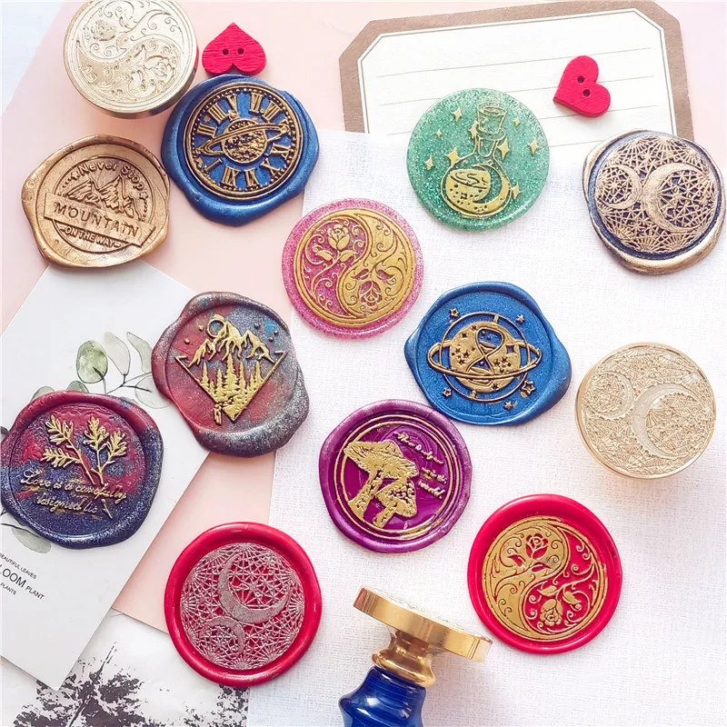 

Маяк Гора Ласточка часы песочные часы Компас Карта восковая печать штамп Ретро Печать восковая печать DIY конверты приглашения