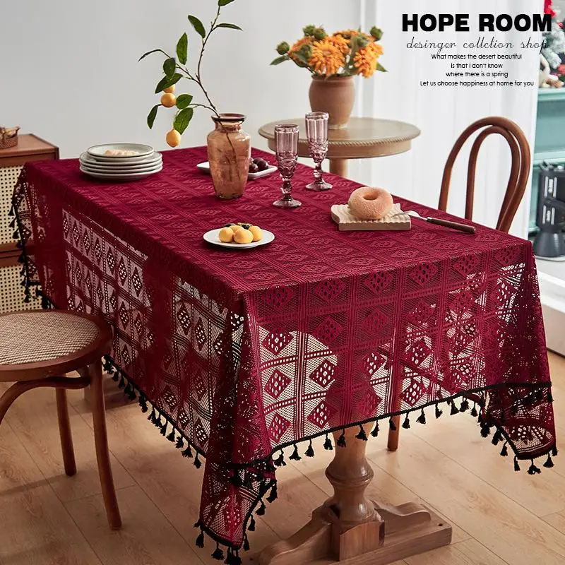 Легкая роскошная скатерть для отдыха высококачественная полая нескользящая