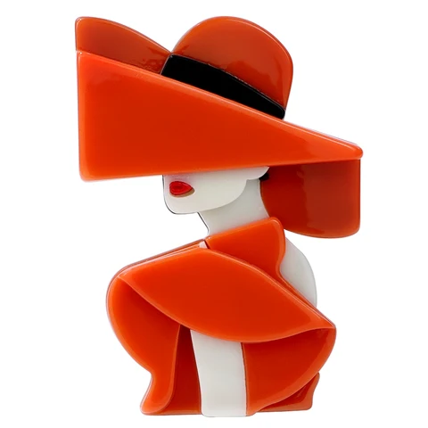 Броши CINDY XIANG акриловые 2 цветов