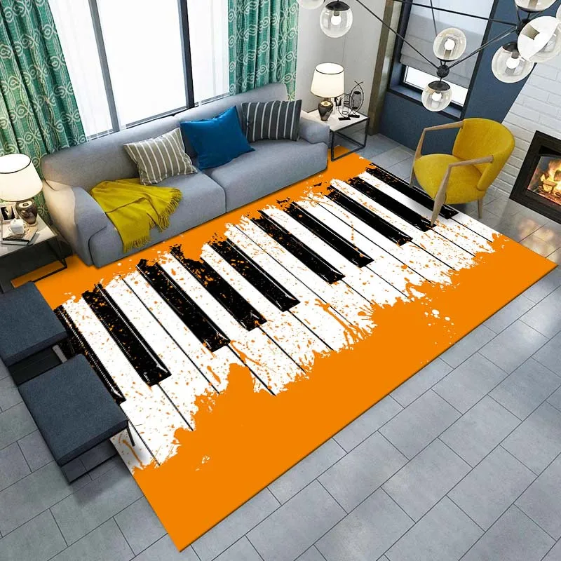 

Музыкальный ковер с пианино-ключами для гостиной, противоскользящий дверной коврик, домашний декор, детские коврики для игровой комнаты, де...
