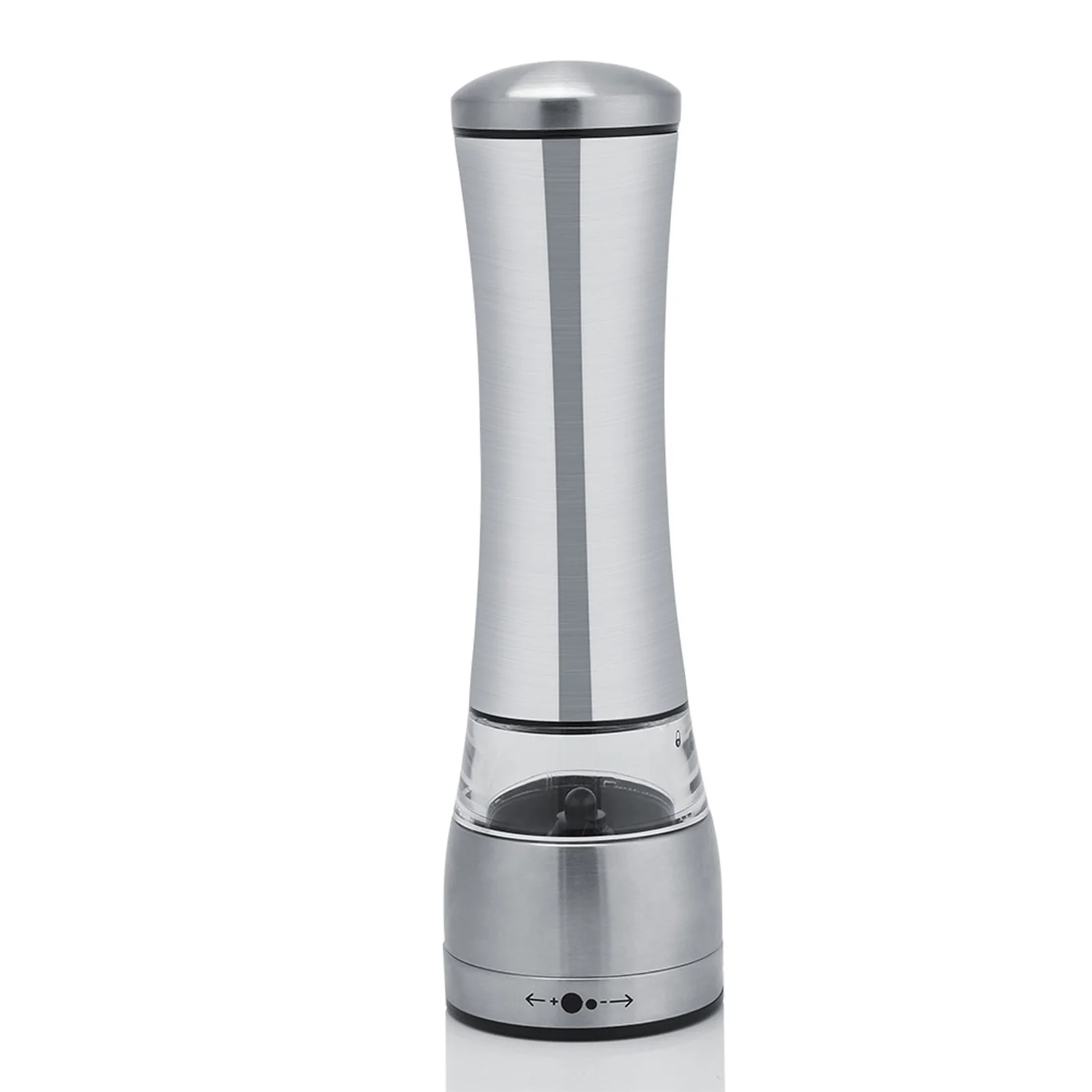 

Stainless Steel & Acrylic Manual Salt & Pepper Mill Grinder Kitchen Cooking Tool