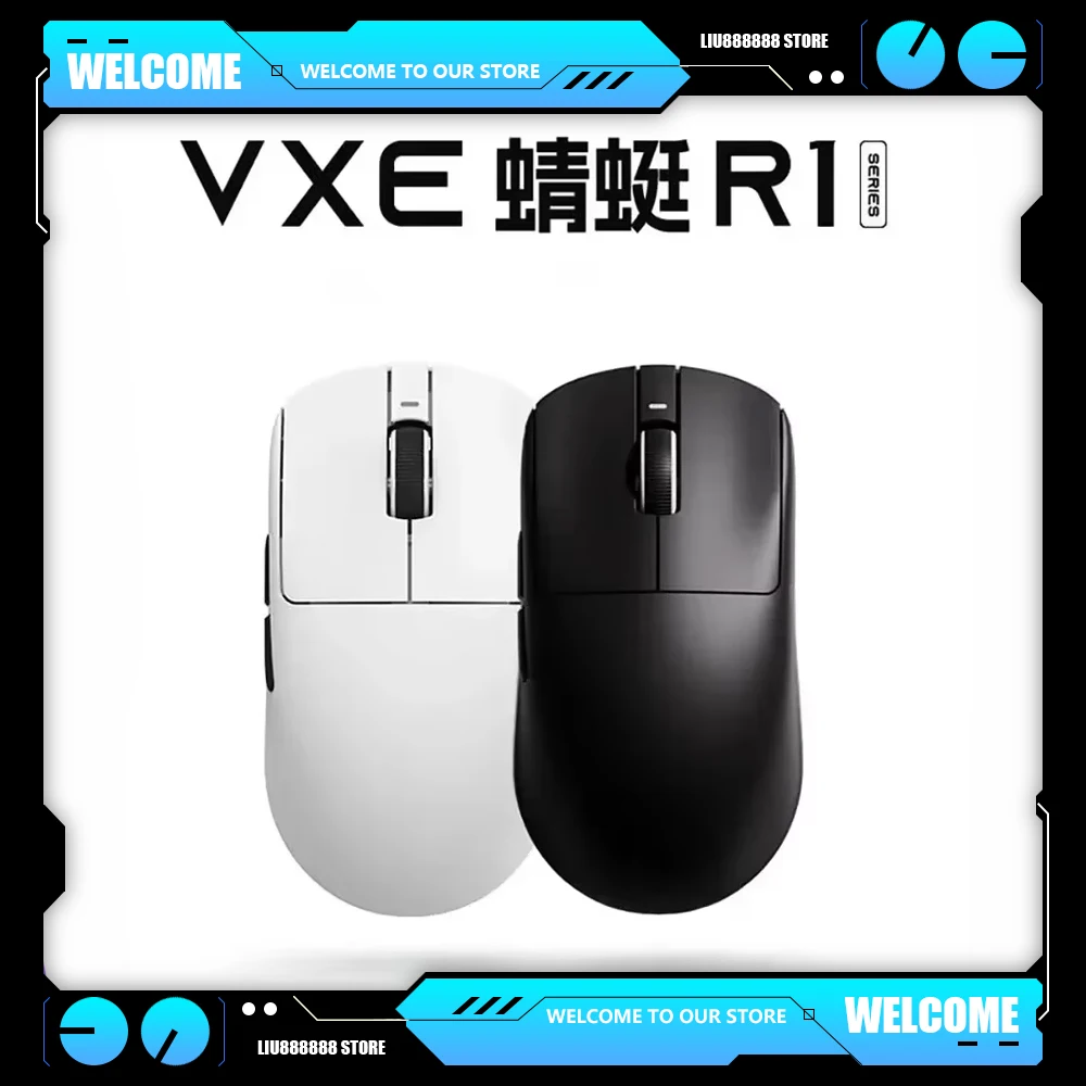 Легкая мышь Vgn Vxe Paw3395 Bluetooth Беспроводная Dragonfly R1 Se Pro Max Игровая для ПК Игровые