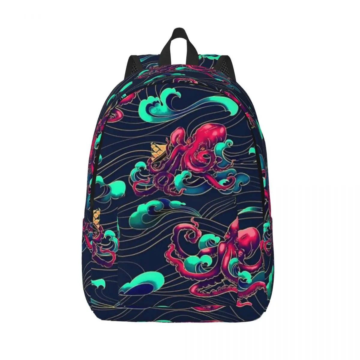 

Octopus Woman Small Backpacks Boys Girls Bookbag Fashion Shoulder Bag Portability Laptop Rucksack Students School Bags