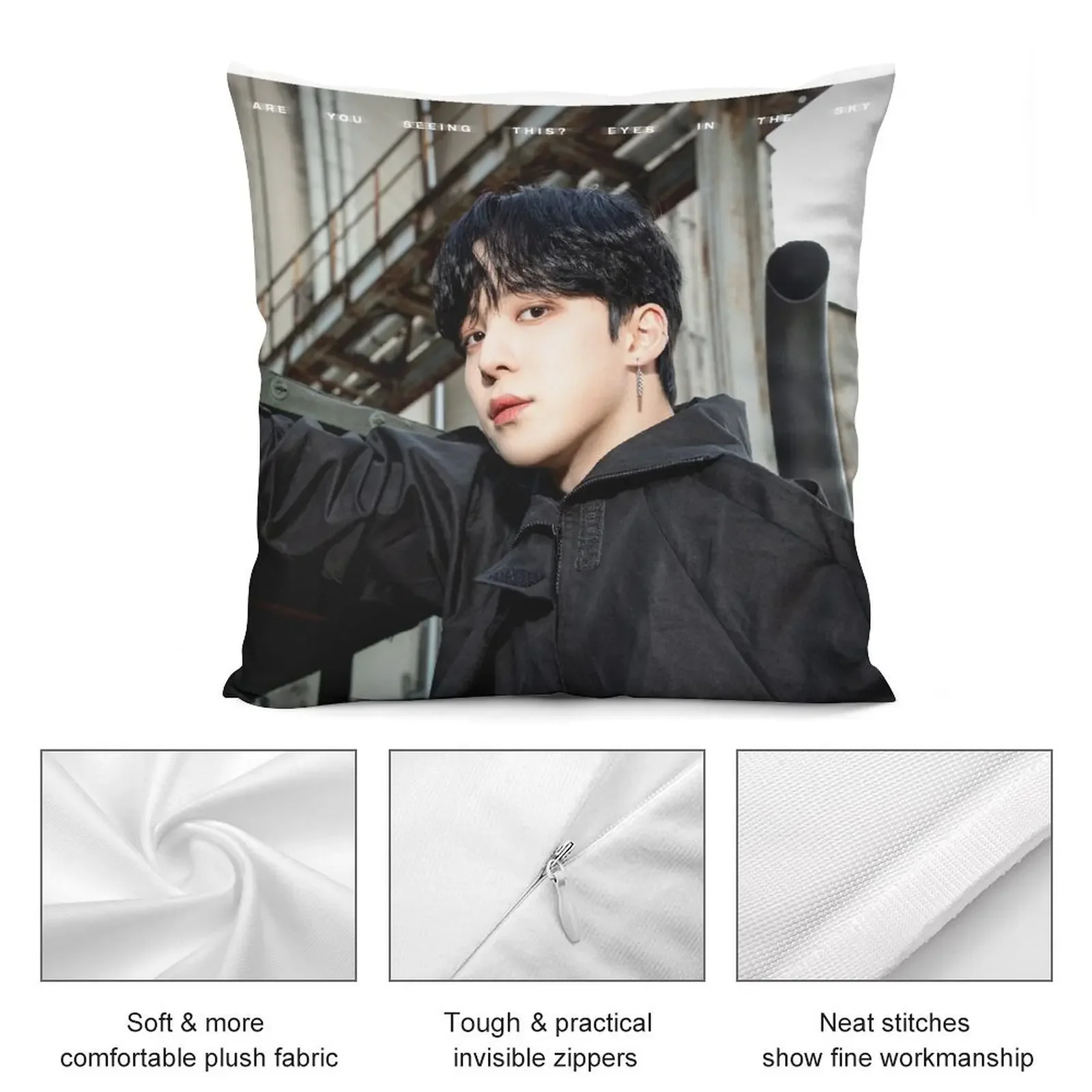 ATEEZ YUNHO THE WORLD EP.1 : МЕХАНИЗМ GUERRILLA Декоративная подушка Роскошный декор