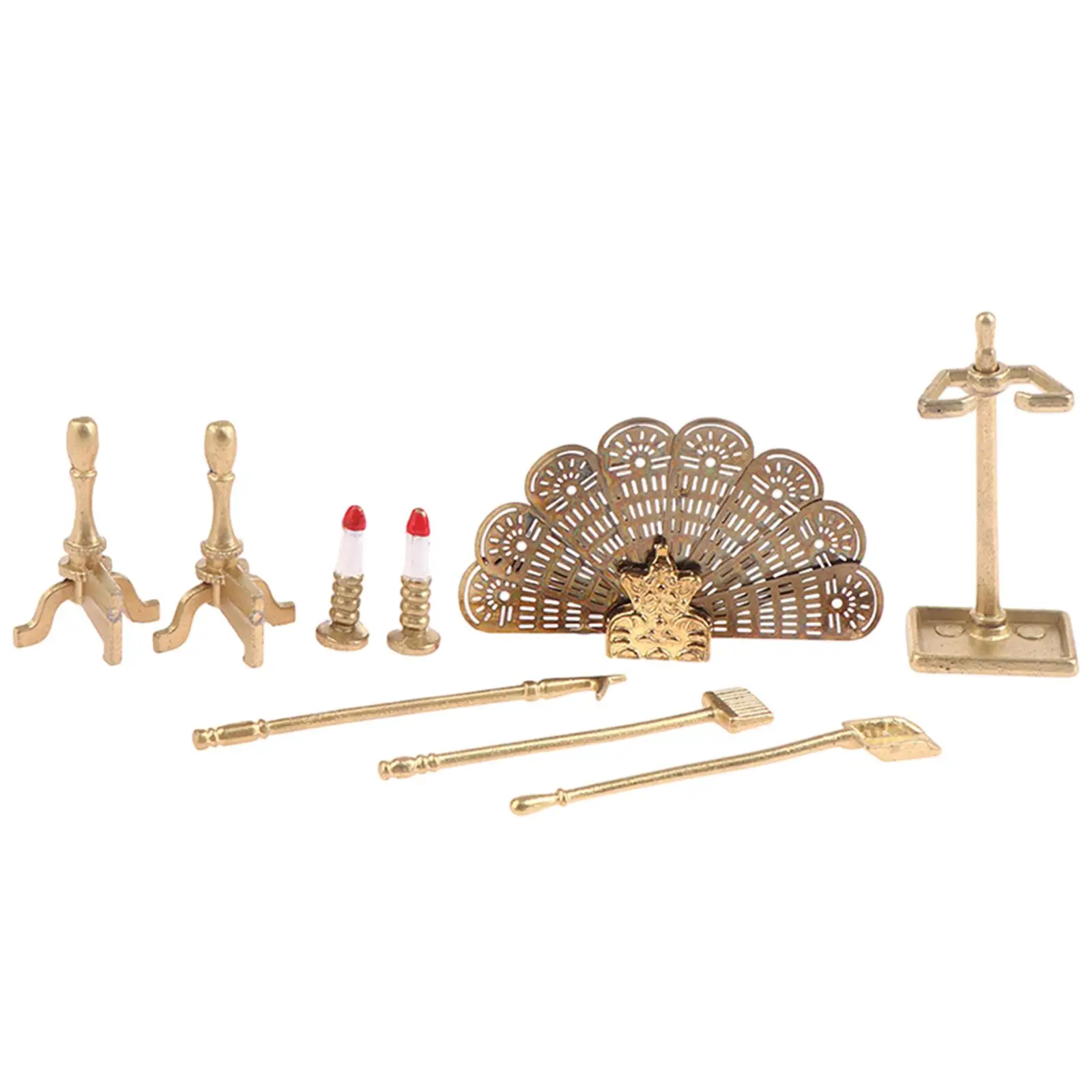 

1/12 Dollhouse Fireplace Decoration Miniature Model Life Scene Scenery