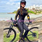 Женский велосипедный комбинезон, Длинные костюмы с маленькой обезьяной, форма для триатлона, одежда, велосипедная майка, спортивная одежда для велоспорта