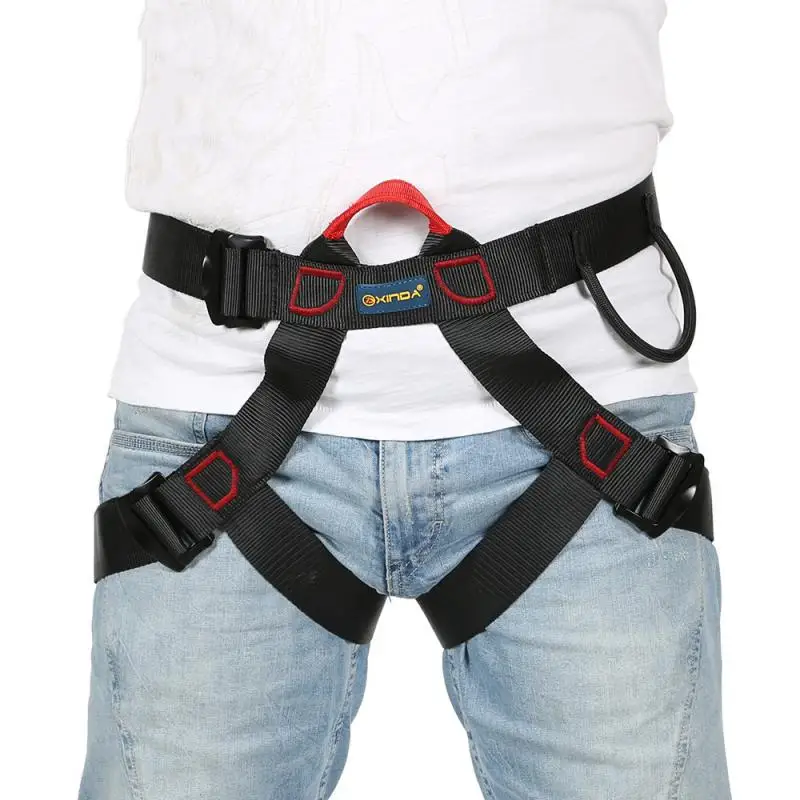 

Xinda Professional Outdoor Sports Safety Belt Climbing Harness Waist Support Half Body Harness Aerial Survival Tool