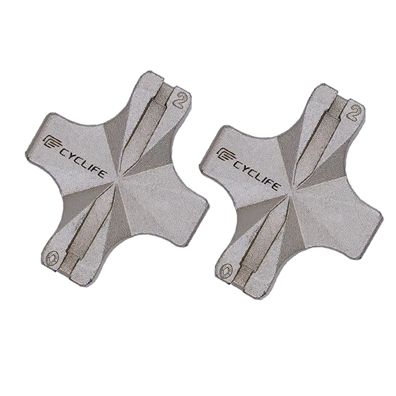 

CYCLIFE 2Pack Bicycle Spoke Wrench Mini Steel Bike Wheel Rim Spanner Bicycle Spoke Nipple Key Bicycle Repair Tools