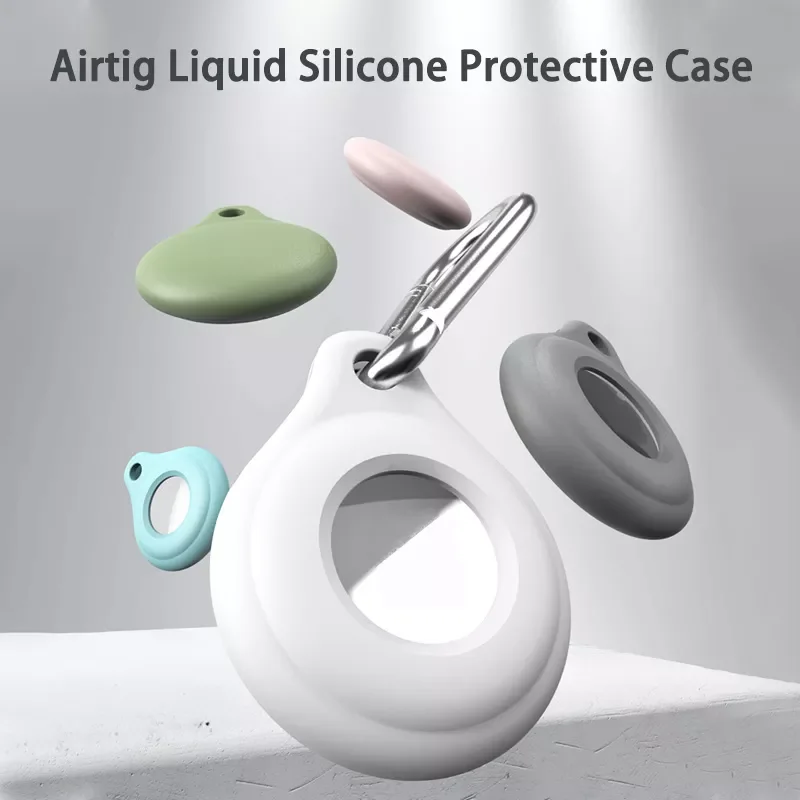 

New Fashion for Apple Air Tag Case Airtags Tracking Device Cover Anti Loss Dog Tracker Locator Airtag Liquid Silicone Portable K