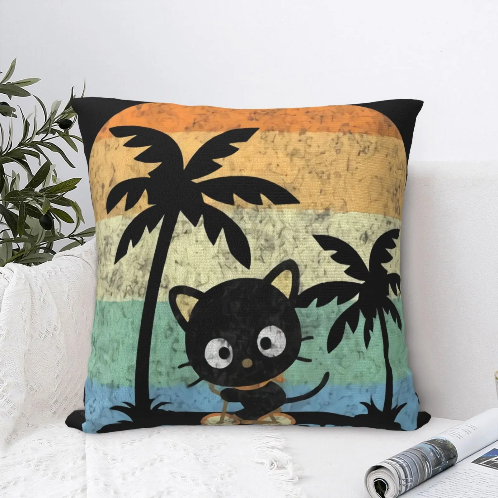 

Chococat Locals Only Sleeves Gaming For Pillow Case Cushion Cover Sofa Body Pillow Vintage Sofa Pillow Case White Back Cushion