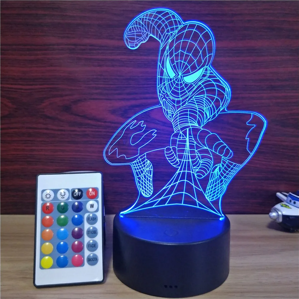 Romantic Love 3D Acrylic Led Lamp for HomeTable Lamp Birthday Party Decor Remote Control 16 Colors Lamp Children's Night Light