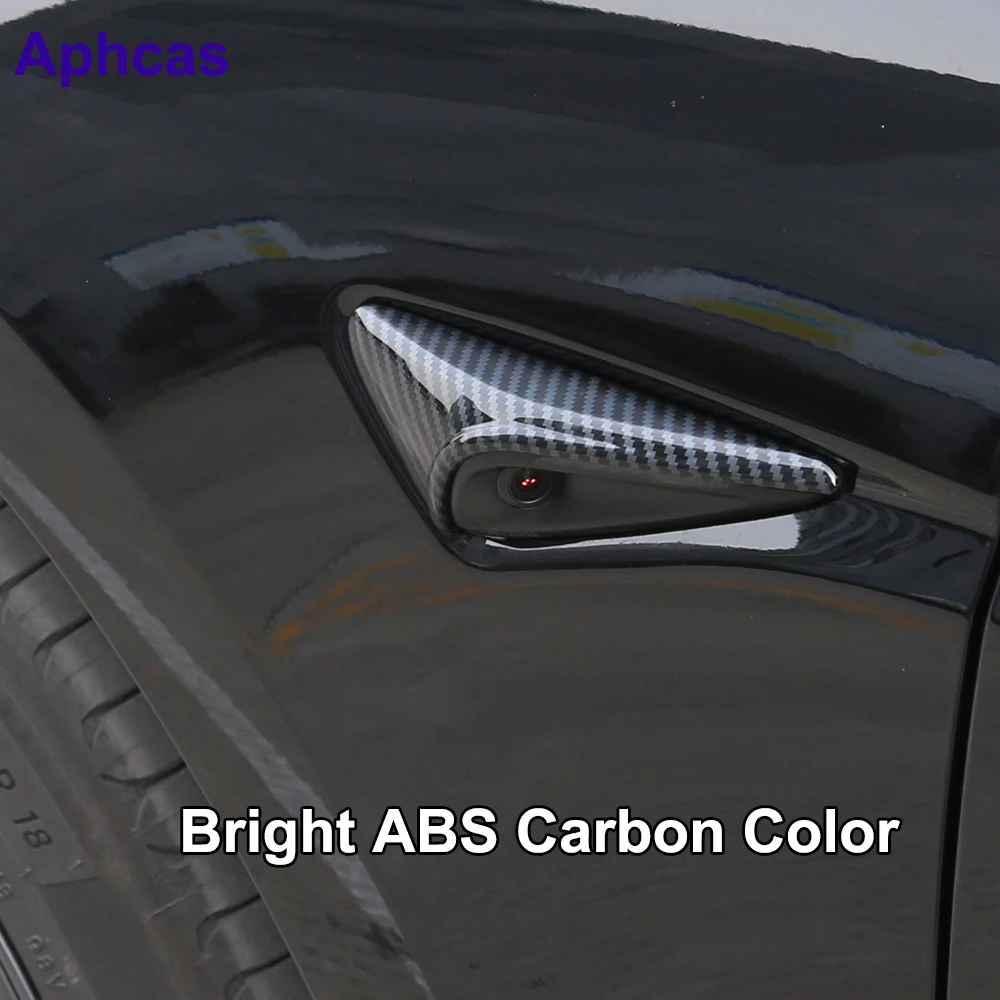 Для Tesla New Model 3 Highland 2024 крышка боковой камеры автомобиля крыло Защитная Наклейка