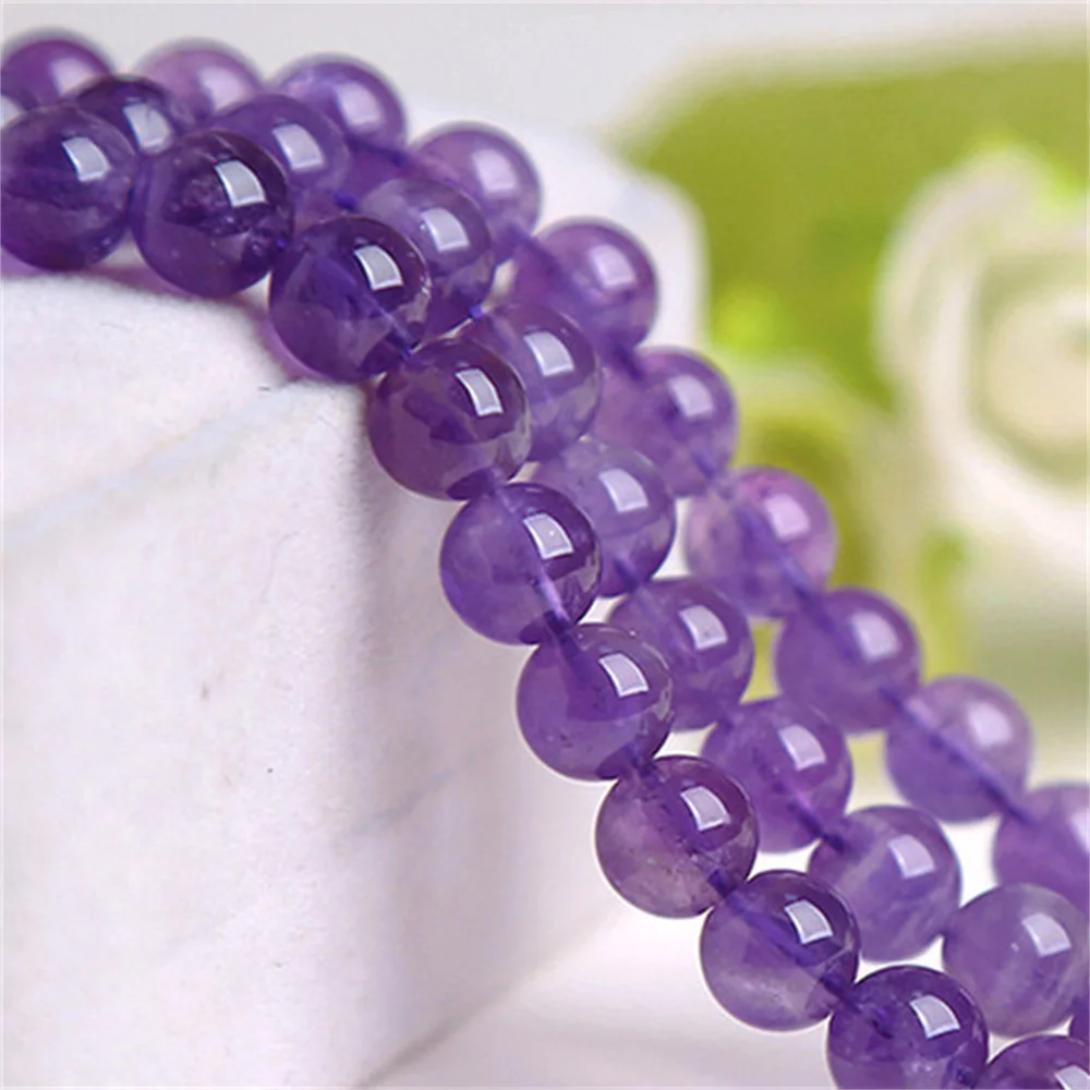 

6-12mm Natural Amethyst Crystal Beads for Jewelry Making DIY Jewelry Necklace Bracelet Handmade Accessories Beading