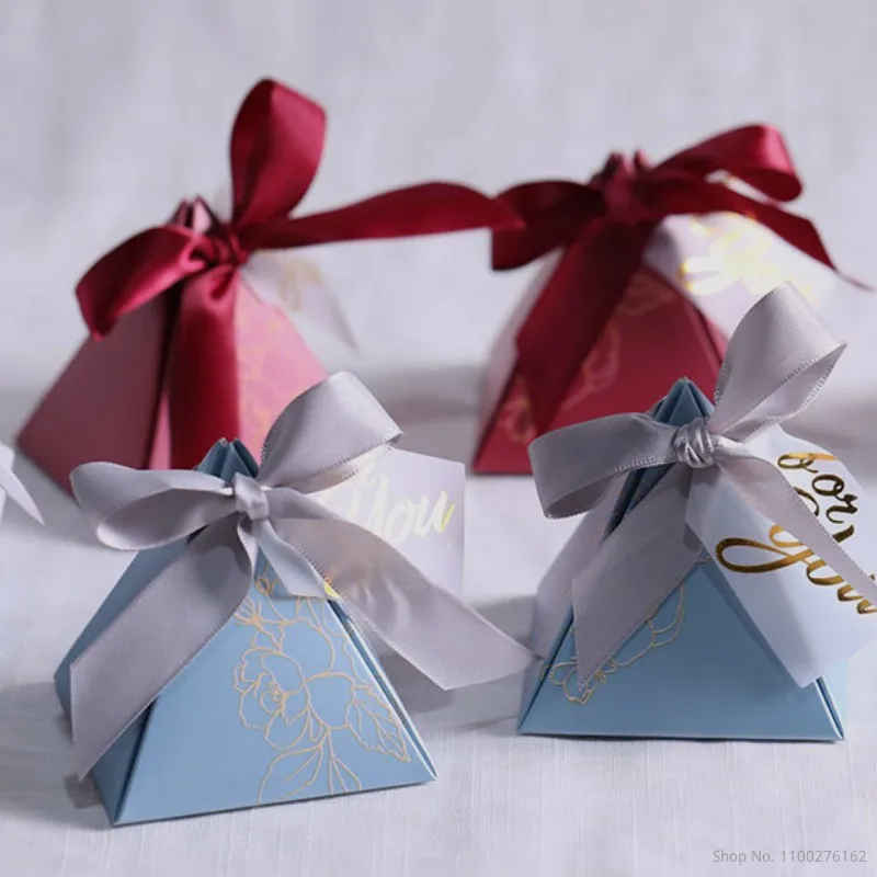 For Wedding Baby Distributions Gift Packaging Wedding Pack Of  Blue Cardboard Paper Bags