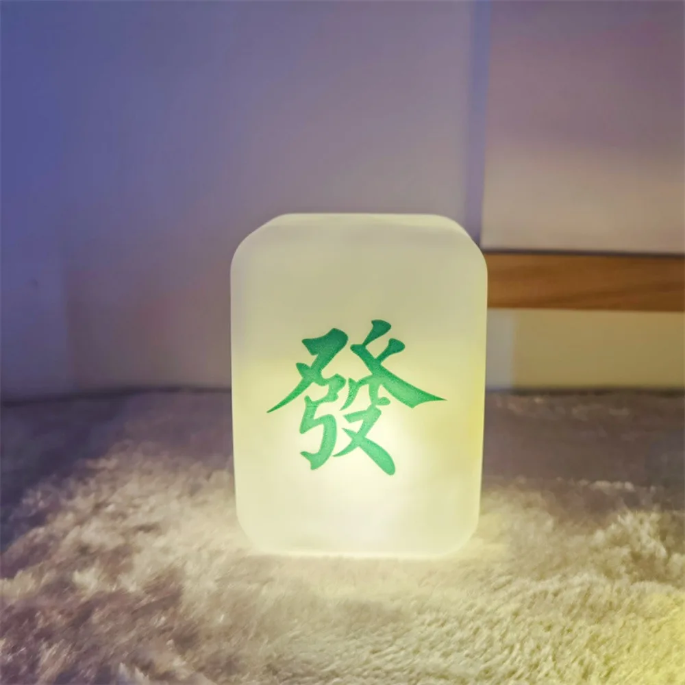 

Gift Facai Desktop Bedroom Mahjong Atmosphere Light Mahjong Night Light Decorative Lamp Desk Lamp LED Light