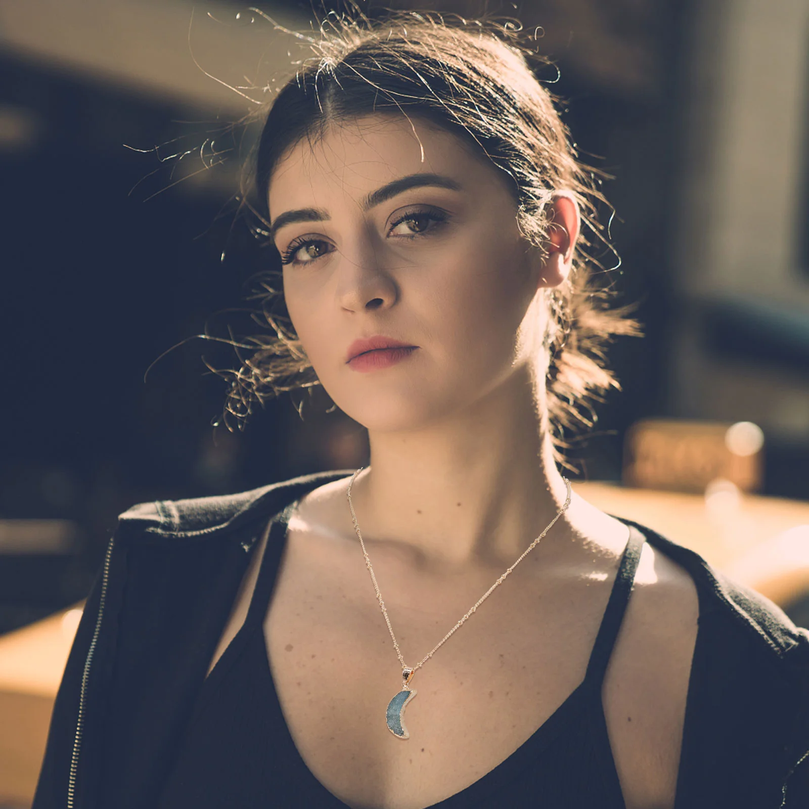 

Necklace Pendant Crystal Decorative Chakra Neck Delicate Stone Energy Charm Gemstone Decor Fashion Jewelry Femaleornament