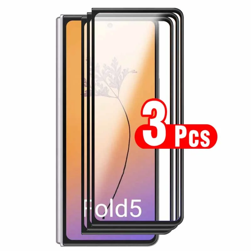 

Закаленное стекло для Samsung Galaxy Z, 3 шт., складывающаяся Защитная пленка для экрана Samsung Z, складывающаяся в 5 раз, защитное стекло с полным покрытием для zfold5