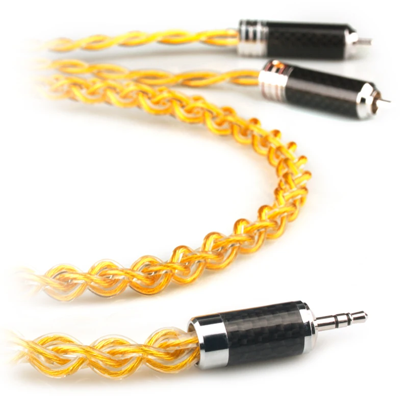 

Xiao Fan D20g RCA Audio Cable Amplifier Connection Line 3.5mm to 2RCA For The An on-board/speakers/ Home Theater /DVD / PC