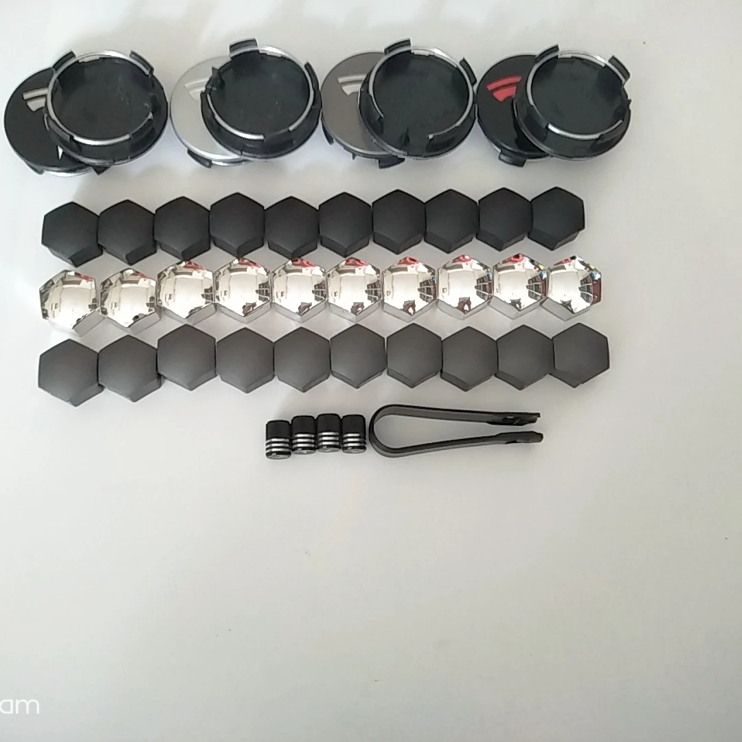56MM 4PCS 25PCS 29PCS Wheel Center Hub Caps for  Model 3/SX Y Center Cap Set & Wheel Lug Nut Cover Kit  Decorations