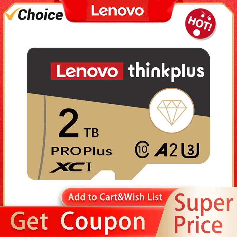 Lenovo 2TB Memory Card 1TB 512GB Micro TF SD 256GB 128GB Storage Cartao De Memoria For Nintendo Switch Ps5