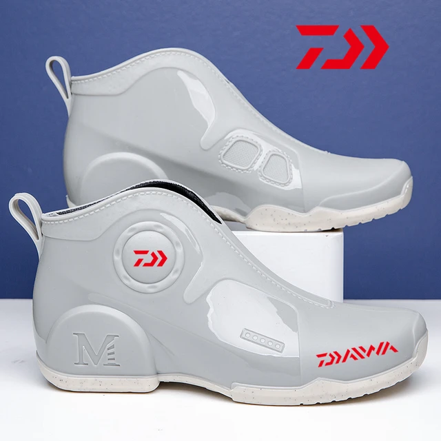 Новинка, модная водонепроницаемая обувь Daiwa, дождевая обувь, мужские износостойкие резиновые ботинки, водонепроницаемая и износостойкая Уличная обувь для рыбалки 3