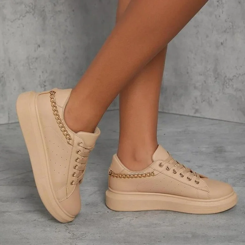 

2021 Spring and Autumn New Large Size Women's Sports Shoes Retro Muffin Bottom Fashion Versatile Thick Bottom Small White Shoes