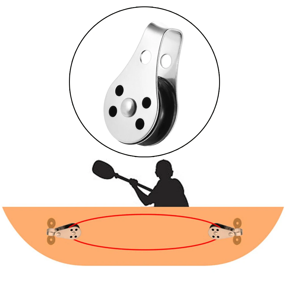 

1pcs Marine Kayak Canoe Boat Marine Pulley Block Nylon Stainless Steel Sheave For Marine Kayak Canoe Boat Sailing New
