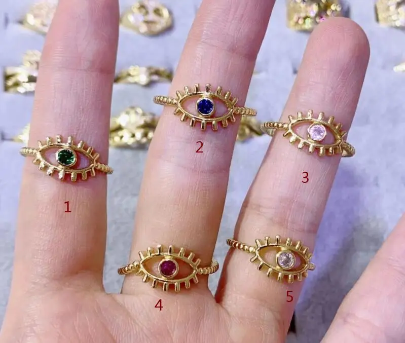 

Женские золотые кольца с фианитом, регулируемые открытые кольца в стиле стимпанк с изменяемым размером, gh4s, 1 шт.